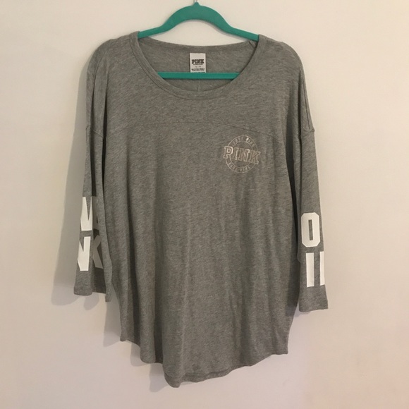 PINK Victoria's Secret Tops - Victoria’s Secret, PINK quarter sleeve t-shirt.